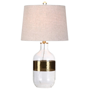 Stevens 25.5" Glass LED Table Lamp - JONATHAN Y